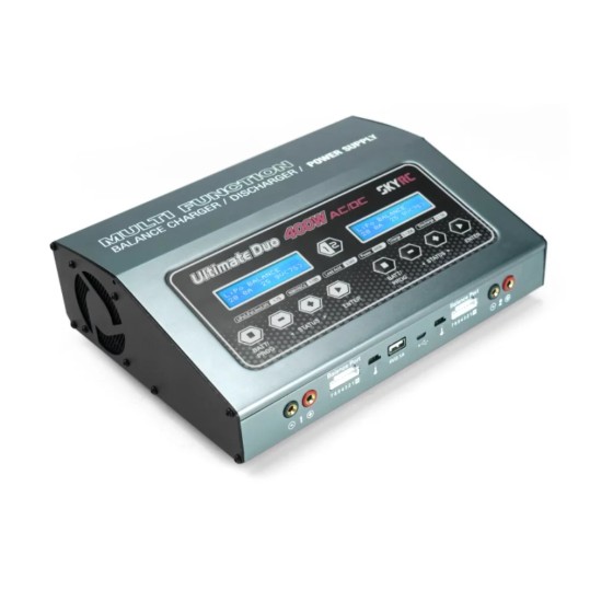 SKYRC D400 Dual 7S 20A 400W Charging and Discharging Power Supply 150W for Racing Drone Innovation Technology